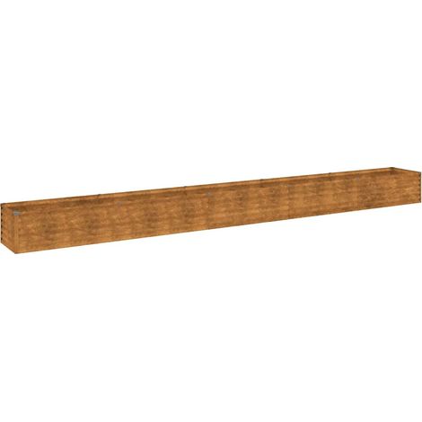 Maison Exclusive - Letto rialzato da giardino 482x50x36 cm in acciaio Corten