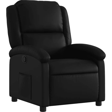 Maison Exclusive - Relaxsessel, Kunstleder, Schwarz (1/5)
