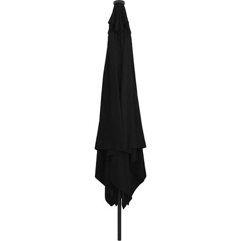 Parasol de jardin Noir 295 x 295 x 245 cm Polyester et Acier (1/5)