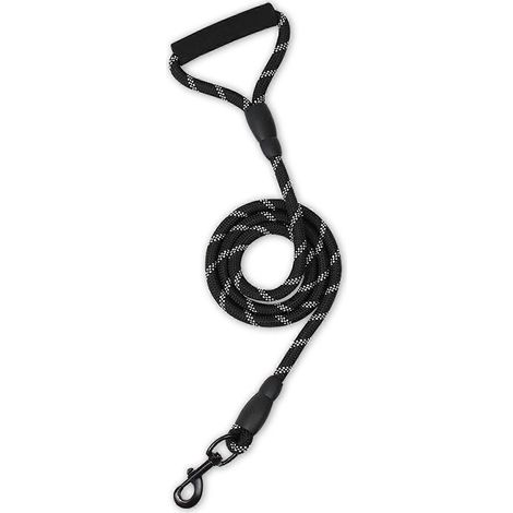 Harnais pour chien Nopull avec sangle de poitrine, harnais de traction pour promenades extérieures, ceinture ajustable et laisse noire. (1/5)
