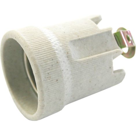 E-27 Keramik-Lampenfassung 4A-250V Elektro DH. Mit Halterung M10 12.064 8430552104611