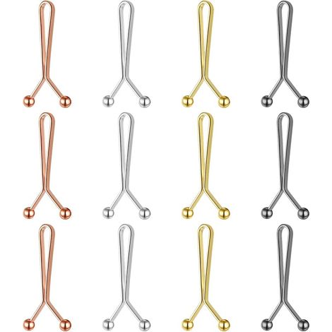 Lot de 12 pinces de tailleur pour pantalons, réducteurs de taille, boutons à coudre pour pantalons, épingles à boutons de jeans en perle, pinces de taille ajustables pour pantalons et jupes (1/5)