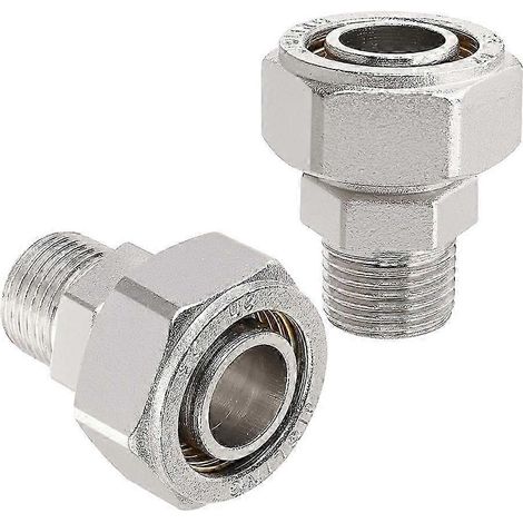 Raccords de tuyau d'air droits 3/4", adaptateurs filetés mâles NPT 3/4" x 1/2", laiton TopWHBYV (1/4)