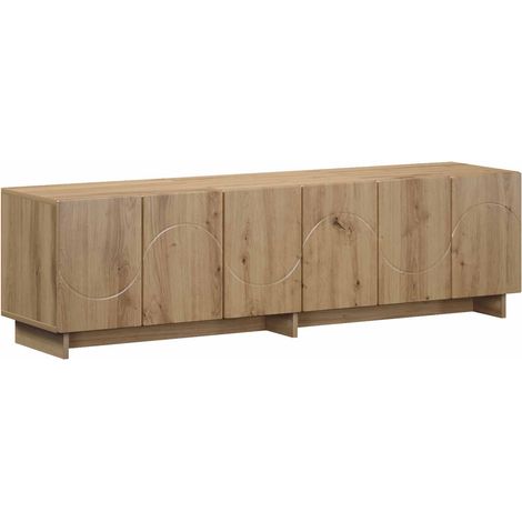TV Stand 140 x 34.5 x 40 cm Artisan Oak Engineered Wood vidaXL (1/5)