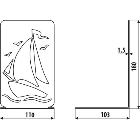 Support AD16, BOAT, structure noire (1/2)