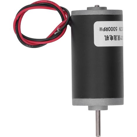 12V Gleichstrom-Reversibler Permanentmagnetmotor, CW/CCW-Hochgeschwindigkeits-Elektromotor mit hohem Drehmoment (5000 U/min) (1/5)