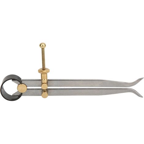 Étrier à ressort en acier carbone trempé 150 mm avec jambes en laiton pour marquage et mesure (1/5)