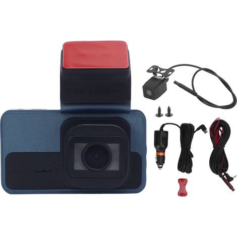 Caméra de tableau de bord double 4K avant et arrière, écran IPS de 3 pouces, GPS, WiFi, 2 objectifs, enregistreur de conduite avec grand angle de 170 °, mode de stationnement ADAS 24H, capteur G (1/5)