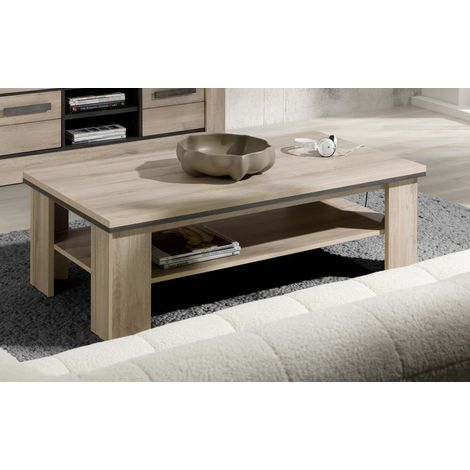 Table basse contemporaine chêne clair Willy (1/5)