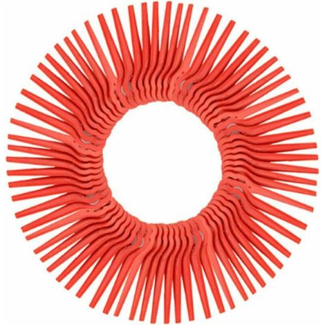 Lames Lot de 100 Lames en Plastique de Rechange pour Coupe Bordure Florabest LIDL,Longueur 83mm (Rouge) (1/5)