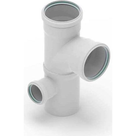 RAUPIANO PLUS Stufenabzweig links DN 90/90/50, 87 Grad (1/4)