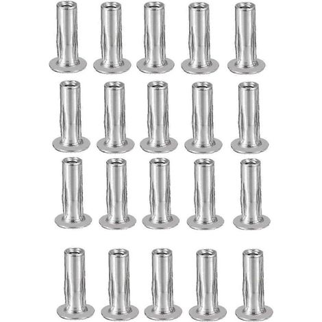 Écrous à sertir M5 à prise multiple, 20 pièces, insert fileté en acier inoxydable 304, montage rapide. (1/5)
