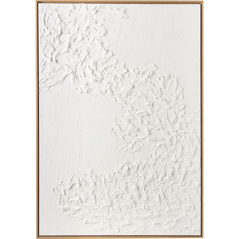 Lienzo decorativo con diseño 3D hecho a mano materiales sintéticos marco de madera de pino blanco Clifden