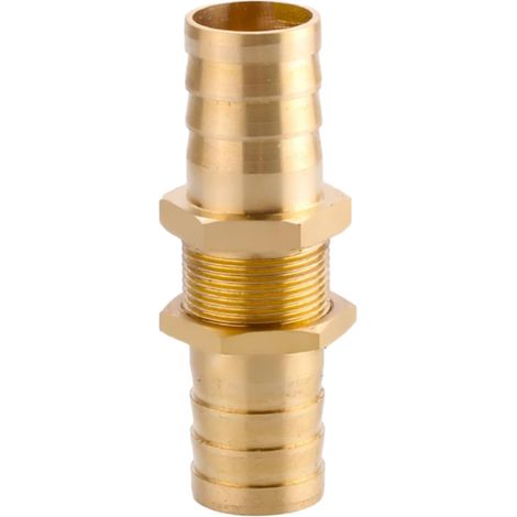 Raccord cannelé en laiton 1/2", filetage femelle, épisseur de métaux, barbillons, raccord tuyau, connecteur adaptateur pour air, eau, huile (épaisseur 8 mm) Pagode 16 Mm Petit Cuivre (1/5)
