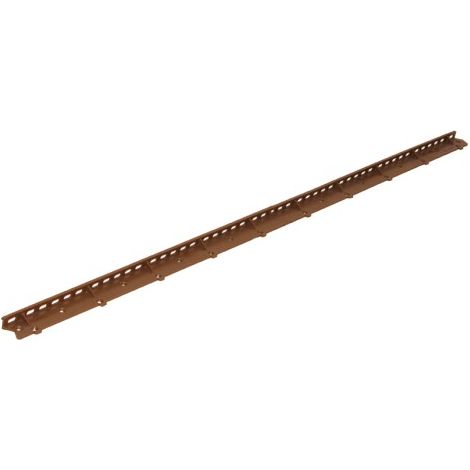 DIMOS - Ventilation basse brune pour ardoise et tuile plate L 1m h 15mm - 1000 mm