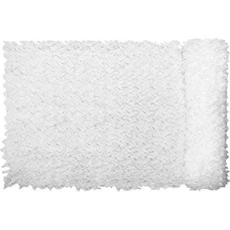 Voile d'ombrage rectangulaire camouflage blanche en maille design camouflage 2x3 mètres blanc (1/5)