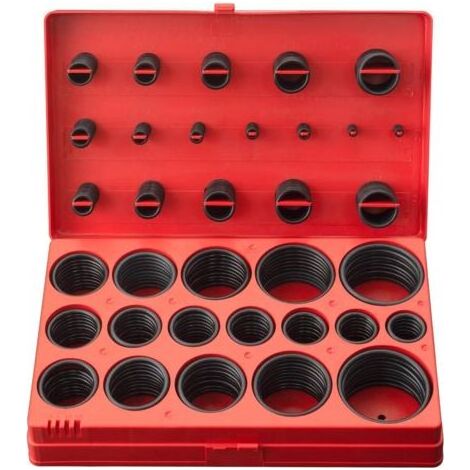 Lot de 419 Joints Toriques Ø 3-50 mm, 32 Tailles Kit de Joints d'étanchéité en Caoutchouc pour Plomberie, Robinet et Réparation de Véhicules (1/5)