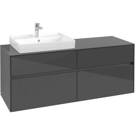 VB WTUS Collaro C08500 1400x548x500mm 4 pièces WT li Gris brillant