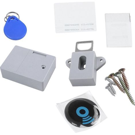 Serrures intelligentes invisibles à technologie RFID pour armoires, meubles à chaussures et portes de tiroirs serrures électroniques dissimulées. (1/5)