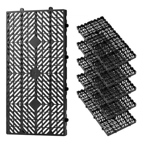 Palettes en Plastique Emboîtables Lot de 6 Palettes de Sol (1/5)