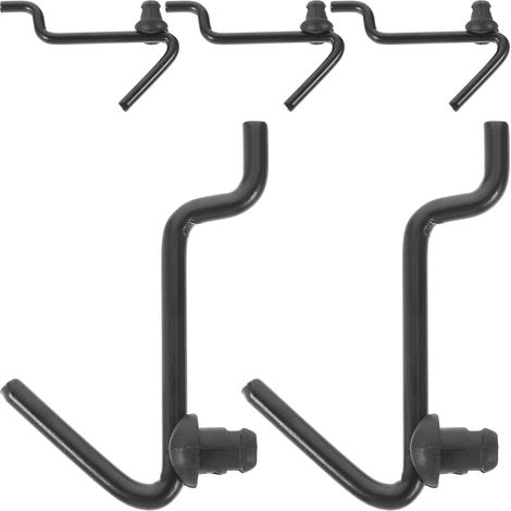 pour panneau perforé SECFOU noirs lot de 5 en forme de J en (1/5)
