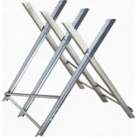 Chevalet pliant pour sciage du bois structure triangulaire (1/5)
