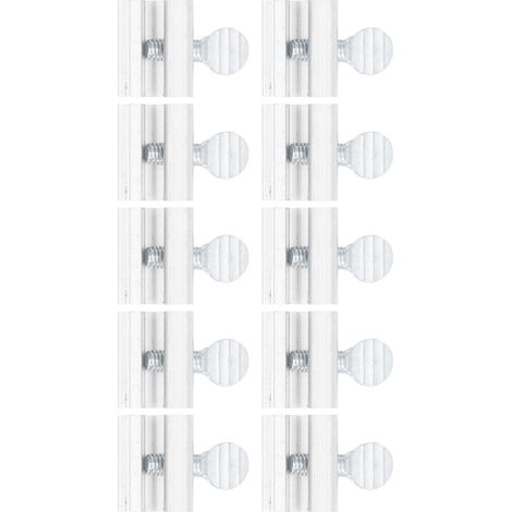 10 Pièces Loquet Fenêtre Coulissante Sécurité Protection Acier Inoxydable Argent Réglable (1/5)