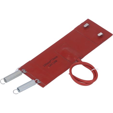 Silikon-Heizplatte für Motoröl, feuerfest, universell einsetzbar und wasserdicht, hervorragende Isolierung, 50 W, 24 V DC (1/5)