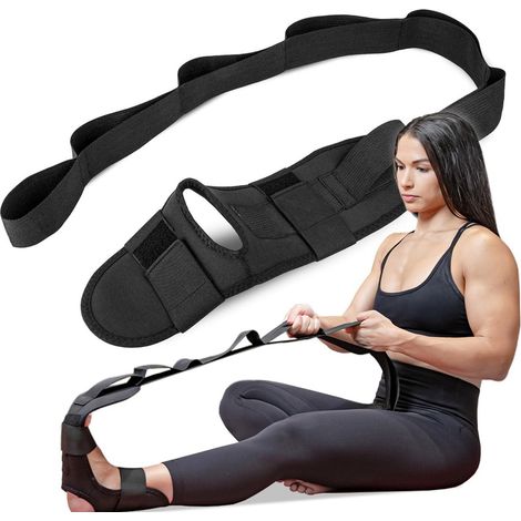 Étireur de Fascia de Yoga avec Sangle de Yoga - Mollet et du Pied pour Fasciite Plantaire, Tension Musculaire, Blessure de la Cheville