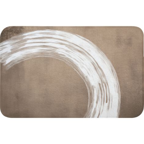 TAPIS DE BAIN Peinture - Marron - Japandi 80x50 cm