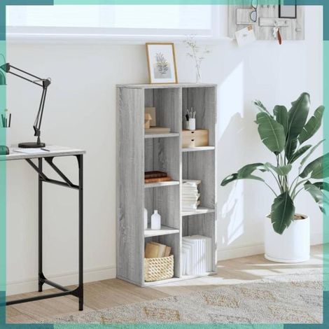 Bibliothèque - 852794 - Sonoma gris - Bois d'ingénierie - 50 x 25 x 105 cm (1/5)