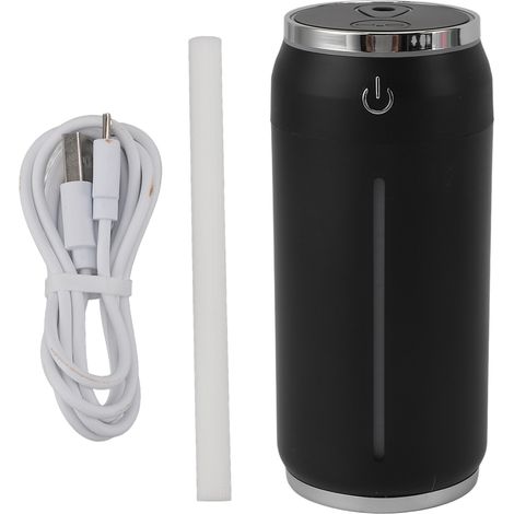 Mini humidificateur Compact Portable USB 7 couleurs lumière pour bureau chambre voiture Air noir (1/5)