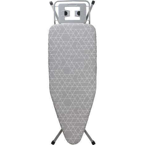 Stanew – Table à repasser pliable 120 x 45 cm – Housse 100% coton – Hauteur réglable 72-92 cm – Pieds antidérapants – Support fer à vapeur