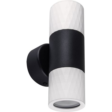 Apparecchio di illuminazione decorativo, bianco e nero, 35W, orientabile, piano, SPT 2xGU10, Ideus 03882 (1/2)