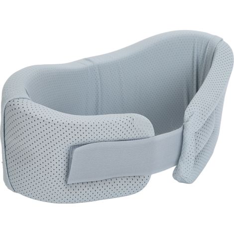 Collier cervical en mousse souple avec trous de ventilation, empêche la tête de tomber, ergonomique, incurvé et offrant un soutien ferme du cou, idéal pour les voyages. (1/5)