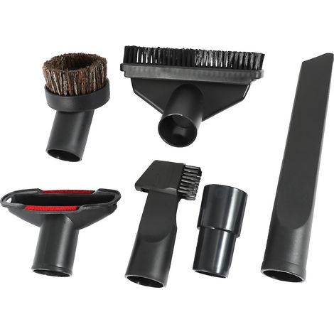 6-in-1-Staubsauger-Set mit Bürste, Düse, Staubwischen, Fugendüse und Treppenaufsatz