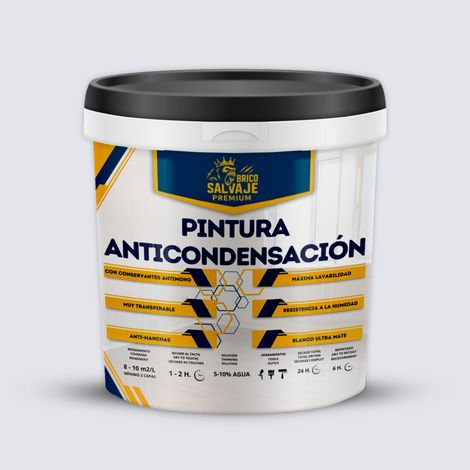 Pintura Anticondensación, Antihumedad, Conservantes Antimoho, Aislante Térmico, Acabado Mate, Sanset 750 ML