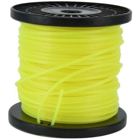 Freischneiderfaden, 3,0 mm Rundfaden, Professioneller Nylon-Unkrautbekämpfungsfaden, geeignet für die meisten Rasenmäher für starke Schneidarbeiten, Gelb (30 Meter - Karteo) (1/5)