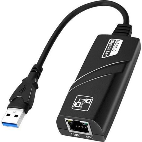 Adaptateur USB 3.0 vers Ethernet Gigabit RJ45, Connexion Filaire Haute Vitesse pour Réseau LAN (1/5)
