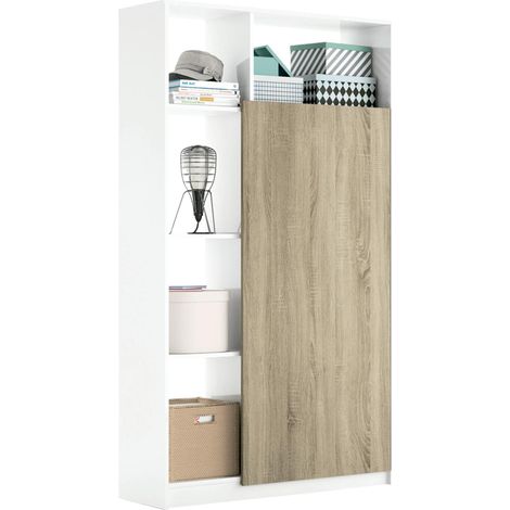Armario Recibidor Neo acabado roble/blanco, 187 cm(alto)100 cm(ancho)35 cm(fondo) (1/5)