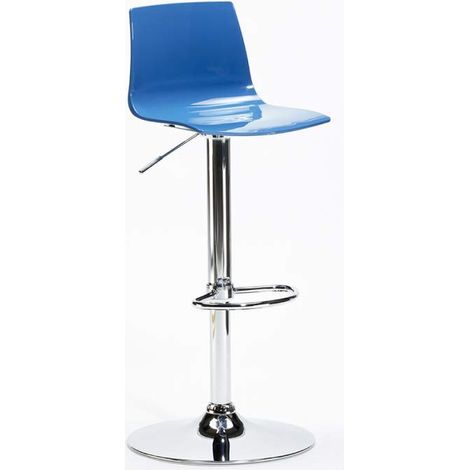 Sgabello girevole regolabile bar e cucina Grand Soleil Imola - Colore: Blu (1/5)