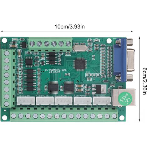 Ortviai Carte de contrôle USB 5 axes V3.25 pour fraiseuse CNC, gravure et découpe – avec sonde Z, 12-24 V (1/4)
