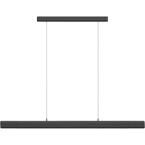Lámpara colgante VISION, 30W, 120cm, 2 focos orientables, Sensor de mano, Regulable, antracita, Blanco cálido, regulable (1/4)