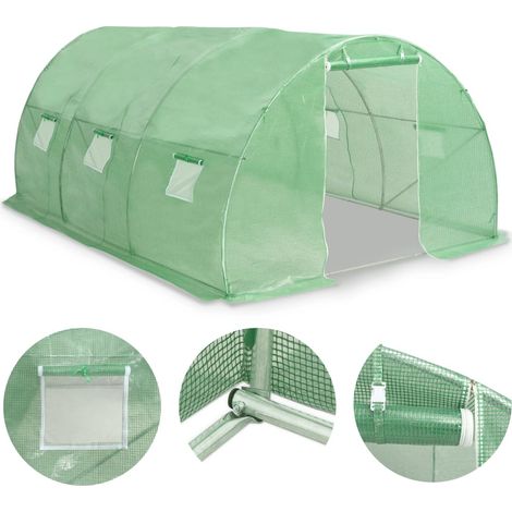 vidaXL Gewächshaus 13,5 m² 450x300x200 cm