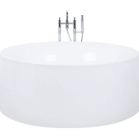 Freistehende Badewanne IBIZA 140 x 140 cm Weiß (1/5)
