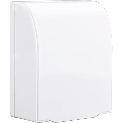 Sortie Couvercle Childproof Clair. Interrupteur Prise Boîtier étanche. Boîtier de Prise étanche. Convient pour les Prises de Salle de Bain. Empêcher l'eau D'éclabousser Dans la Prise(Blanc) (1/5)