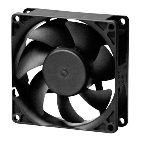 Ventilateur axial 12V DC 69.7 m³/h – Technologie MAGLev pour fonctionnement silencieux – Dimensions 80 x 80 x 25 mm – Sunon