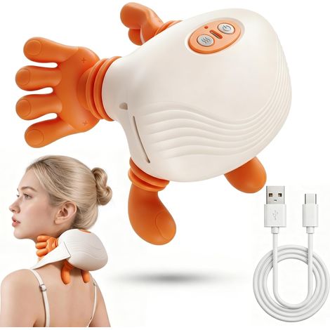 Masseur Cervical à Main Bionique, 4D Massage Cervicales Recargable por USB (1/5)