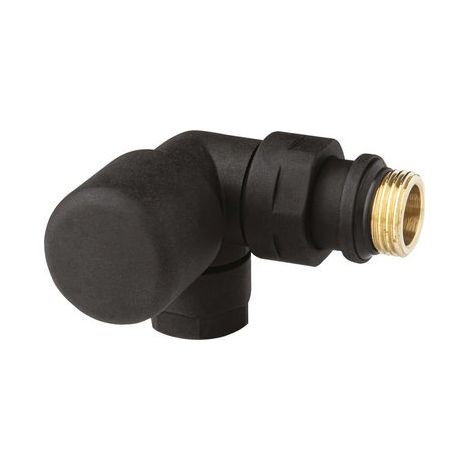 VALVOLA TERMOSTATIZZABILE AD ANGOLO DX TOP FAR 1/2 Nero opaco