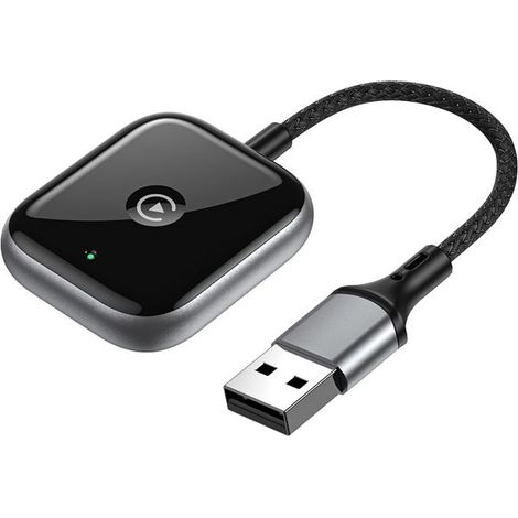 Adaptateur filaire vers sans fil pour iPhone Car Apple CarPlay Box (noir) - Compatible avec toutes marques - Haute performance (1/5)